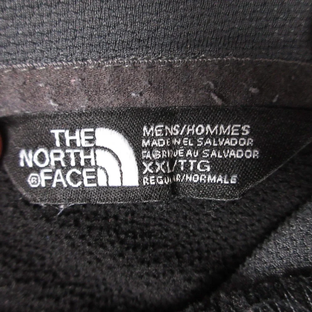 The North Face Sweater Mens 2XL Black Gray Hiking Pullover Hoodie Sweatshirt